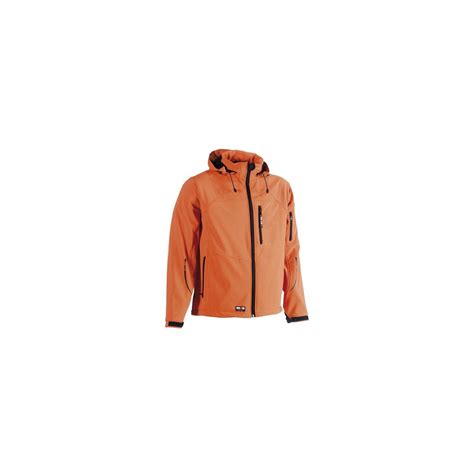 Veste Softshell Orange à capuche POSEIDON HEROCK Taille 3XL Leroy