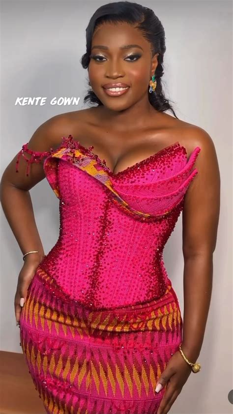 Kente Gown Ghanaian Traditional Wedding