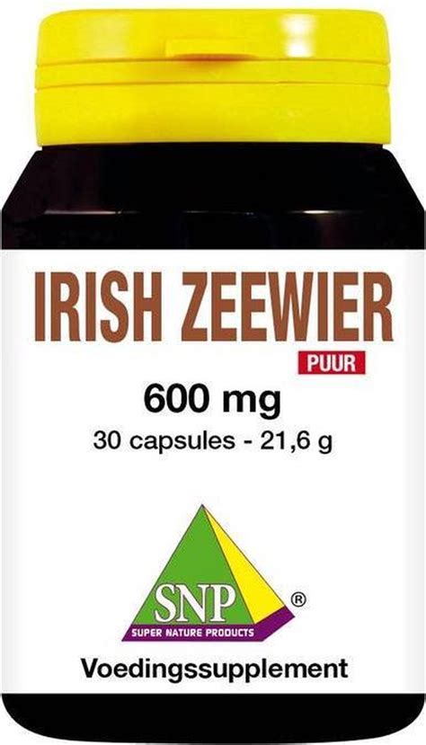 SNP Irish Zeewier 600 Mg Puur 900 Mcg Jodium 30 Capsules Bol