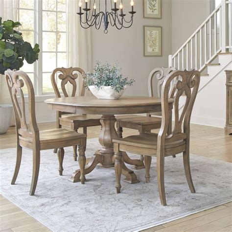 Liberty Magnolia Manor Dining Room Set In Weathered Bisque N Dr