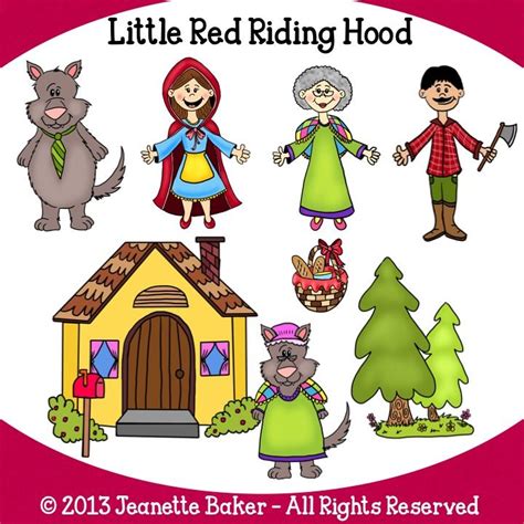 Little Red Riding Hood Inspired Clip Art © Jeanette Baker. Available at Jason's Online Classroom ...