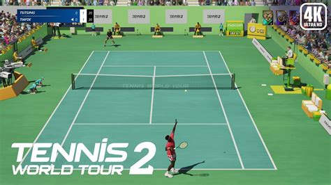 Tennis World Tour 2 Stefanos Tsitsipas Vs Frances Tiafoe Gameplay