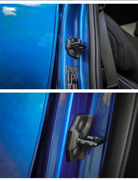 Abs Black Door Lock Striker Decoration Covers For Ford F