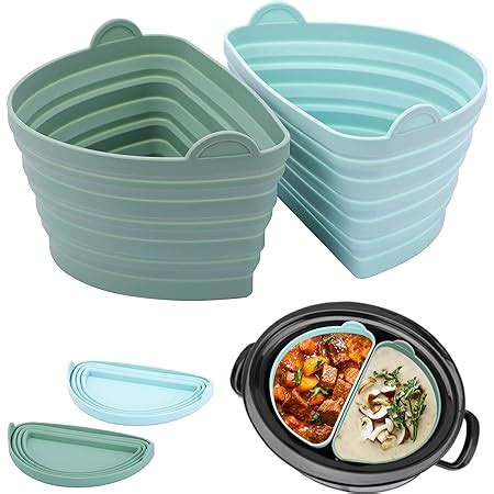 Amazon Slow Cooker Liners Silicone Divider For Quart Oval