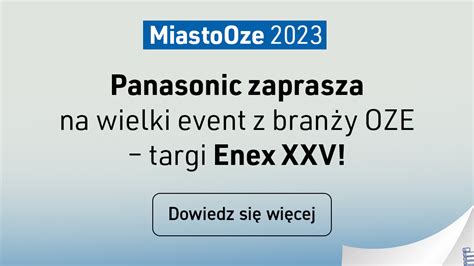 Panasonic Zaprasza Na Enex Ecieplo Pl