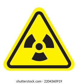 Radiation Hazard Sign Symbol Radioactive Threat Stock Vector Royalty