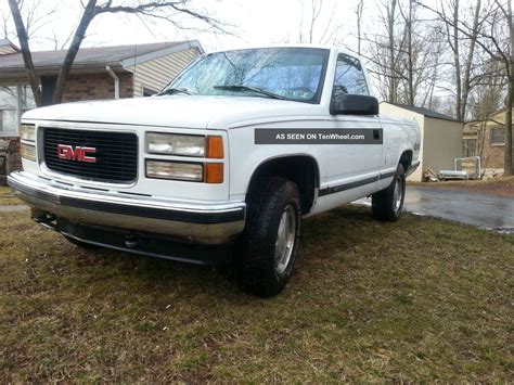 1996 Gmc K1500 Sierra Sle Standard Cab Pickup 2 Door 5 0l