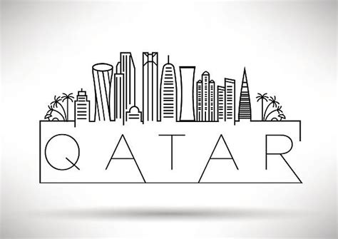 Qatar Skyline Illustrations, Royalty-Free Vector Graphics & Clip Art - iStock