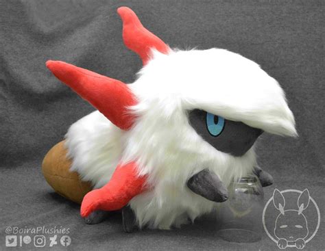 Larvesta plush, Boira Plushies on ArtStation at https://www.artstation.com/artwork/ELOlbe