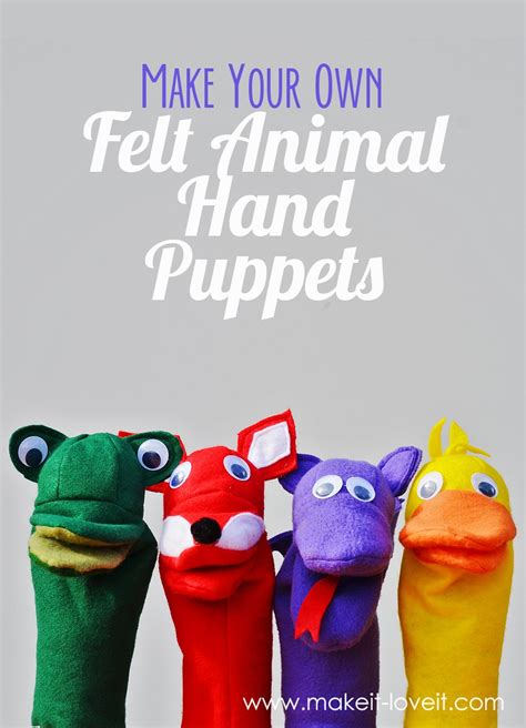 Make Felt Animal Puppets | Make it and Love it