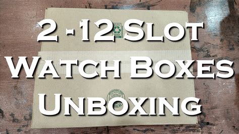 Unboxing The Glenor Co Brown Walnut 12 Slot Watch Box And Brown 12 Slot