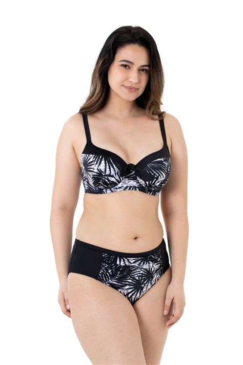 Dorina Bikini Σουτιέν με Ενίσχυση Floral Μαύρο D000541MI010 WH0010