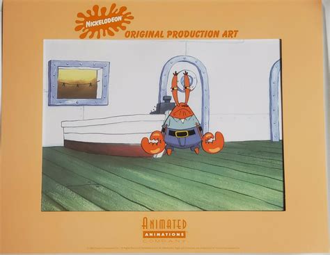 Spongebob Squarepants Original Production Cel Cell Animation Art