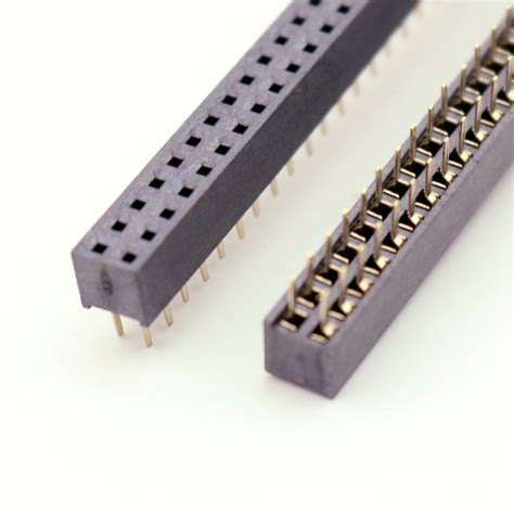 X Pitch Mm X Pin Pin Female Double Row Straight Pin Pcb