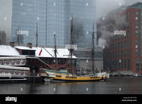 Boston Tea Party Ships Museum En La Nieve Boston Massachusetts