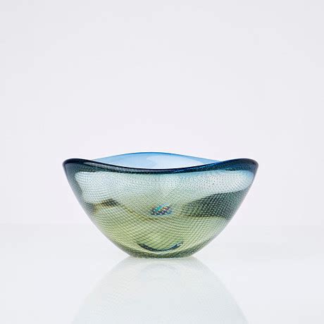 SVEN PALMQVIST Bowl Glass Kraka Orrefors Glass Art Glass