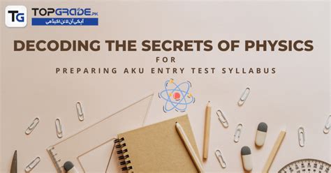 Complete Guide To Aku Entry Test Syllabus For Aspirants