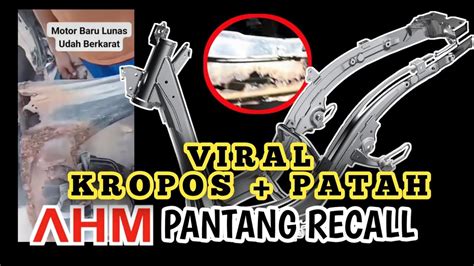 Rangka Esaf Honda Viral Kropos Dan Patah Apa Kata Honda Esaf Honda Viral Youtube