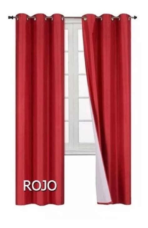 Cortinas Blackout Anchox Largo En Paneles Ahuladas En