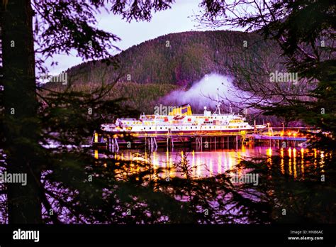 The Alaska Marine Highway Ferry Malaspina Docked At The Port Of Sitka