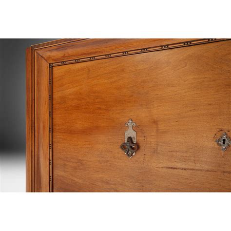 Credenza vintage Art Déco francese in legno di quercia con piano in