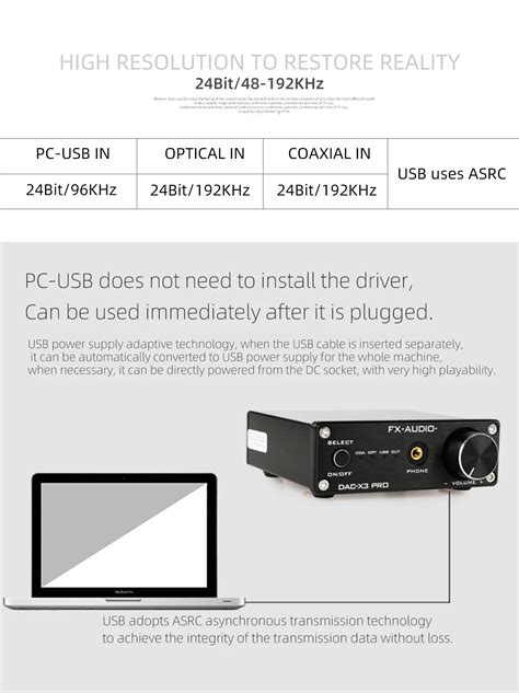 Fx Audio Dac X Pro Usb Dac Ess Headphone Amplifier Cs Support