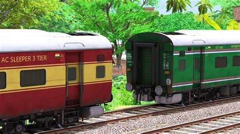 Icf Army Coupling Icf Rajdhani Coach Bumpy Railroad Train Simulator