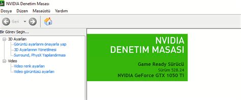 NVIDIA Denetim Masası ekran ayarları yok Technopat Sosyal