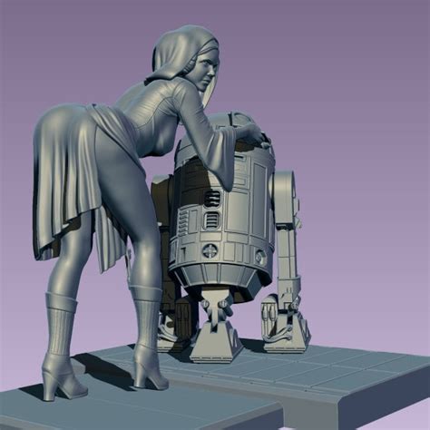 Princess Leia 3d Stl Etsy