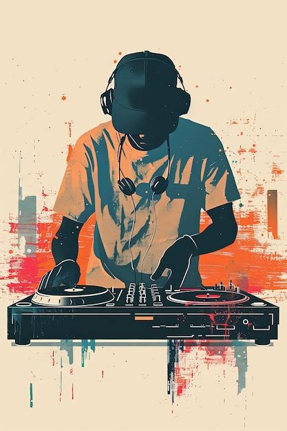 Premium Photo DJ Mixing Music On Turntables