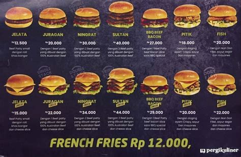 Harga Menu Burger Bangor Terbaru Di Surabaya Surabaya