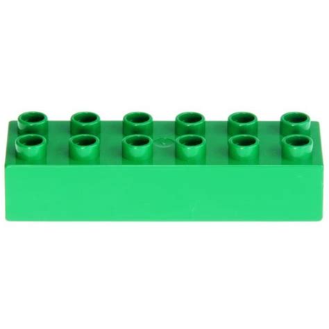 LEGO Duplo Brick 2 X 6 2300 Green DECOTOYS