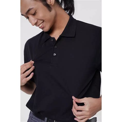 Jual Koze Koze Polo Comfort Black Kaos Polo Hitam Original 2024