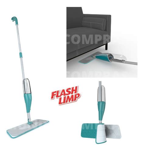 Mop Spray Fit Microfibra Dispenser 365ml Flash Limp Mop0556 Frete grátis