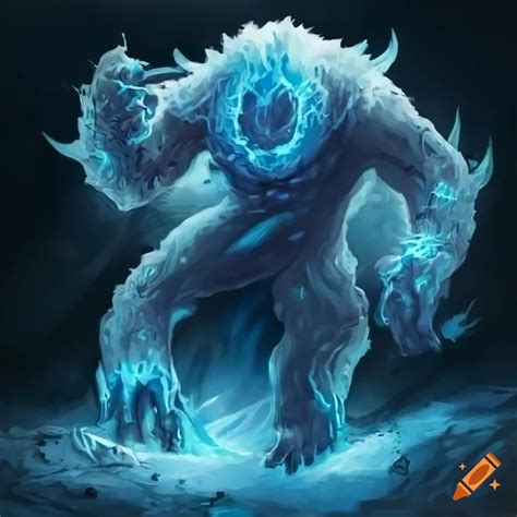 Detailed High Quality Ice Elemental Fantasy Art On Craiyon