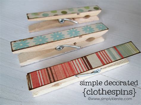 Simple Decorated Clothespins Simply Kierste Design Co