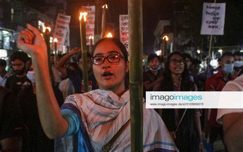 October 14 2020 Student Take Part In A Torch Processionshout Slogan