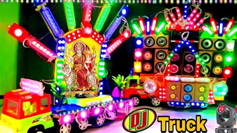 Gauri Ganesh Murti Mini Dj Truck Navratri Radha Krishna Dj Trolley