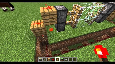 Como Hacer Una Puerta Automatica En Minecraft Youtube