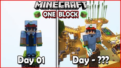 I Survived 100 Days On ONE BLOCK In Minecraft Hindi Part 01 YouTube