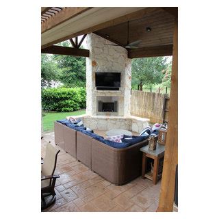 Outdoor Living Project Patio Cover With Fireplace Pergola And