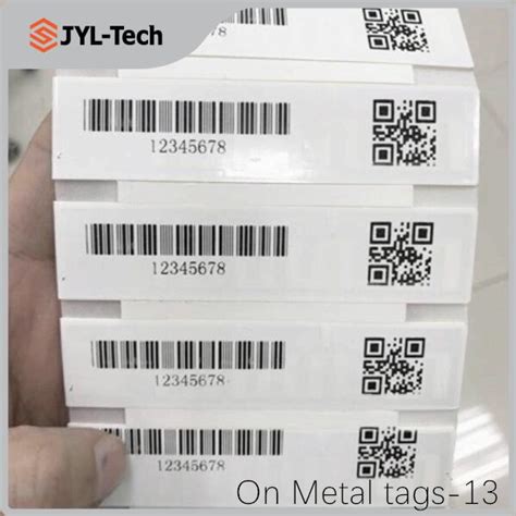 Printable Epc Qr Code Flexible Anti Metal Rfid Label Uhf Tag Sticker