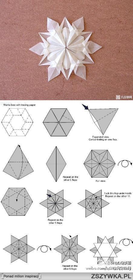 How To Fold Paper To Make A Snowflake - Origami