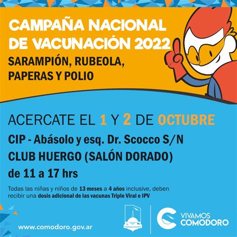 El Municipio Lanza La Campaña De Vacunación Nacional Contra El Sarampión Rubeola Paperas Y