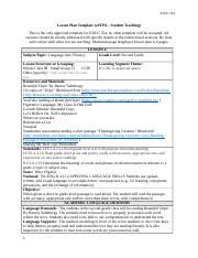 Lesson Plan Fluencey Docx EDUC 554 Lesson Plan Template EdTPA