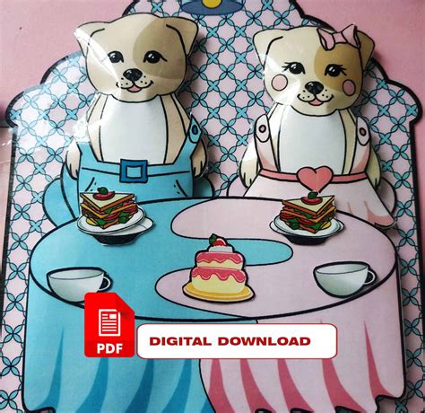 Printable Paper Puppy Quiet Book: DIY Craft Template (PDF Download - Etsy