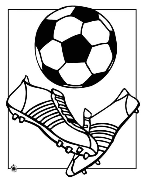 Coloriage Ballon de Football télécharger et imprimer gratuit sur