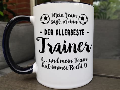 Trainer Geschenk Fu Ball Tasse Fu Balltrainer Geschenke Bester