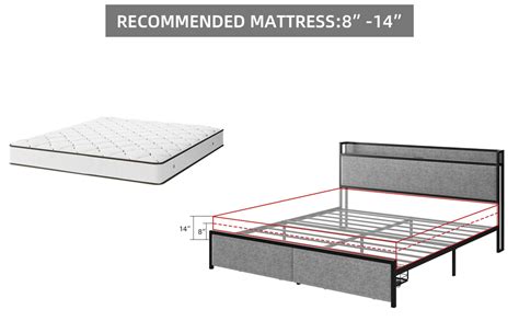 Amazon GarveeHome Full Size Bed Frame With 2 Storage Drawers