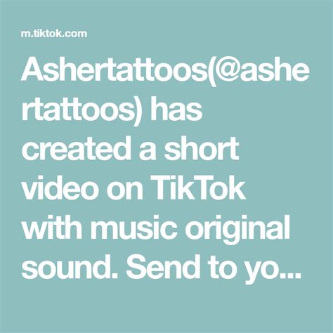 Ashertattoos(@ashertattoos) has created a short video on TikTok with ...